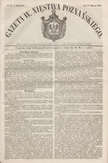 Gazeta W. Xięstwa Poznańskiego. 1853, № 72 (27 marca) + dod.