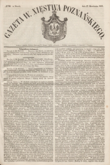 Gazeta W. Xięstwa Poznańskiego. 1853, № 96 (27 kwietnia)