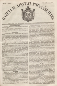 Gazeta W. Xięstwa Poznańskiego. 1853, № 99 (30 kwietnia)