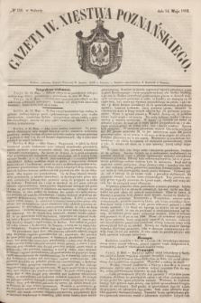 Gazeta W. Xięstwa Poznańskiego. 1853, № 110 (14 maja)