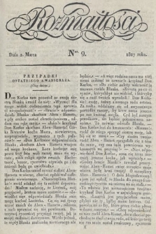 Rozmaitości : oddział literacki Gazety Lwowskiej. 1827, nr 9