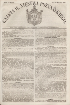 Gazeta W. Xięstwa Poznańskiego. 1853, № 211 (10 września)