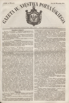 Gazeta W. Xięstwa Poznańskiego. 1853, № 213 (13 września)