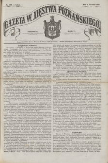 Gazeta W. Xięstwa Poznańskiego. 1856, nr 209 (6 września)