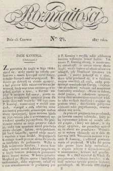 Rozmaitości : oddział literacki Gazety Lwowskiej. 1827, nr 24