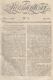 Rozmaitości : pismo dodatkowe do Gazety Lwowskiej. 1832, nr 3
