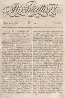 Rozmaitości : pismo dodatkowe do Gazety Lwowskiej. 1832, nr 4