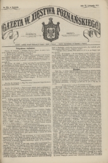 Gazeta W. Xięstwa Poznańskiego. 1857, nr 274 (22 listopada)