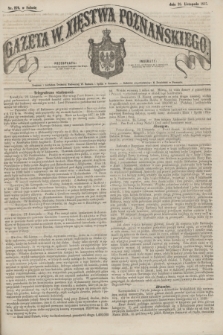 Gazeta W. Xięstwa Poznańskiego. 1857, nr 279 (28 listopada)