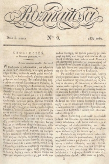 Rozmaitości : pismo dodatkowe do Gazety Lwowskiej. 1832, nr 9
