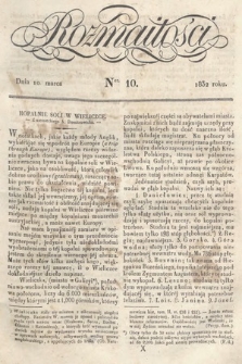 Rozmaitości : pismo dodatkowe do Gazety Lwowskiej. 1832, nr 10
