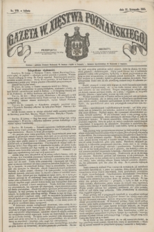 Gazeta W. Xięstwa Poznańskiego. 1858, nr 279 (27 listopada) + dod.