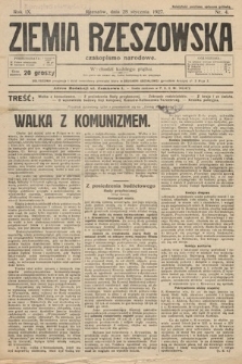 Ziemia Rzeszowska : czasopismo narodowe. 1927, nr 4