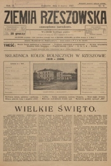 Ziemia Rzeszowska : czasopismo narodowe. 1927, nr 9
