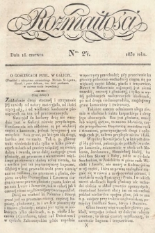 Rozmaitości : pismo dodatkowe do Gazety Lwowskiej. 1832, nr 24