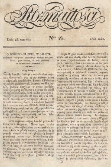 Rozmaitości : pismo dodatkowe do Gazety Lwowskiej. 1832, nr 25