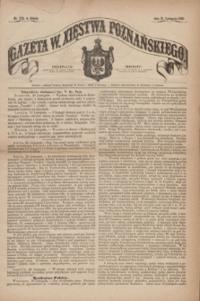 Gazeta W. Xięstwa Poznańskiego. 1863, nr 273 (21 listopada)