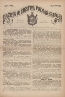 Gazeta W. Xięstwa Poznańskiego. 1863, nr 278 (27 listopada)