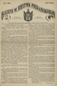 Gazeta W. Xięstwa Poznańskiego. 1864, nr 49 (27 lutego)
