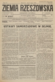 Ziemia Rzeszowska : czasopismo narodowe. 1927, nr 27