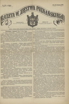 Gazeta W. Xięstwa Poznańskiego. 1864, nr 272 (19 listopada)