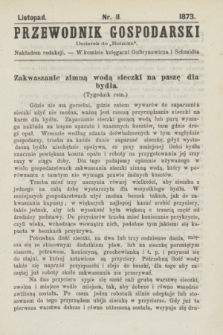 Przewodnik Gospodarski : dodatek do „Rolnika”. 1873, nr 11 (listopad)