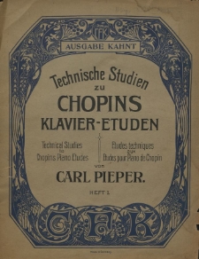 Technical studies to Chopins piano etudes