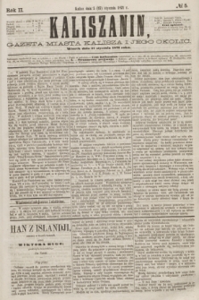 Kaliszanin : gazeta miasta Kalisza i jego okolic. R.2, № 5 (17 stycznia 1871)