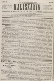 Kaliszanin : gazeta miasta Kalisza i jego okolic. R.2, № 10 (3 lutego 1871)