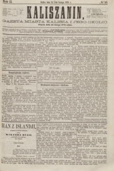 Kaliszanin : gazeta miasta Kalisza i jego okolic. R.2, № 16 (24 lutego 1871)