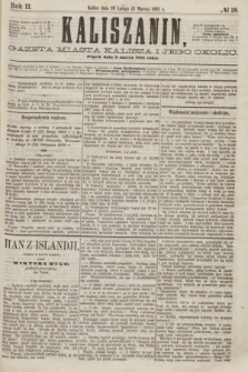 Kaliszanin : gazeta miasta Kalisza i jego okolic. R.2, № 18 (3 marca 1871)