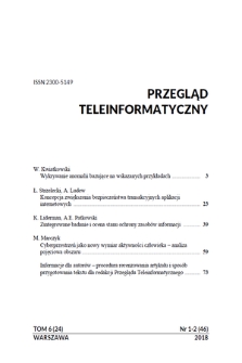 Przegląd Teleinformatyczny = Teleinformatics Review. T. 6, 2018, nr 1/2
