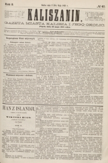 Kaliszanin : gazeta miasta Kalisza i jego okolic. R.2, № 40 (19 maja 1871)