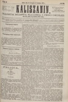 Kaliszanin : gazeta miasta Kalisza i jego okolic. R.3, № 95 (3 grudnia 1872)
