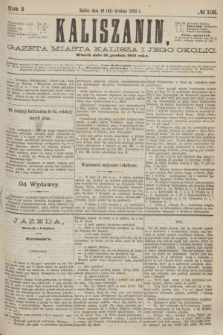 Kaliszanin : gazeta miasta Kalisza i jego okolic. R.3, № 102 (31 grudnia 1872)