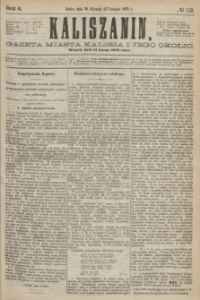 Kaliszanin : gazeta miasta Kalisza i jego okolic. R.4, № 12 (11 lutego 1873)