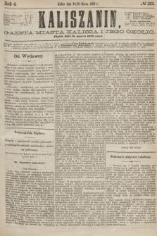 Kaliszanin : gazeta miasta Kalisza i jego okolic. R.4, № 23 (21 marca 1873)