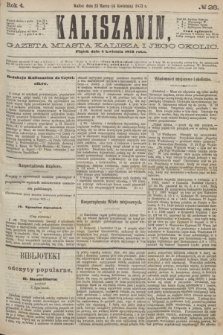 Kaliszanin : gazeta miasta Kalisza i jego okolic. R.4, № 26 (4 kwietnia 1873)