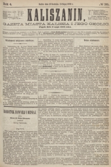Kaliszanin : gazeta miasta Kalisza i jego okolic. R.4, № 35 (9 maja 1873)