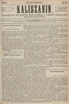 Kaliszanin : gazeta miasta Kalisza i jego okolic. R.4, № 38 (20 maja 1873)