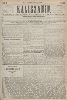 Kaliszanin : gazeta miasta Kalisza i jego okolic. R.4, № 59 (5 sierpnia 1873)
