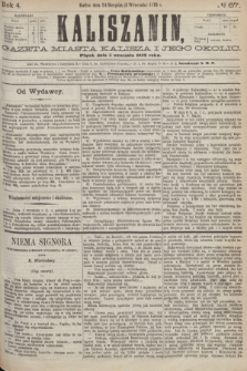 Kaliszanin : gazeta miasta Kalisza i jego okolic. R.4, № 67 (5 września 1873)