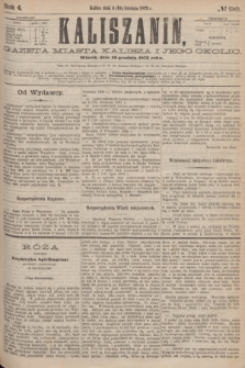 Kaliszanin : gazeta miasta Kalisza i jego okolic. R.4, № 96 (16 grudnia 1873)