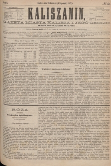 Kaliszanin : gazeta miasta Kalisza i jego okolic. R.5, № 2 (6 stycznia 1874)