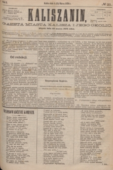 Kaliszanin : gazeta miasta Kalisza i jego okolic. R.5, № 21 (13 marca 1874)