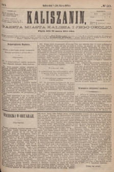 Kaliszanin : gazeta miasta Kalisza i jego okolic. R.5, № 23 (20 marca 1874)