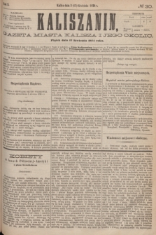 Kaliszanin : gazeta miasta Kalisza i jego okolic. R.5, № 30 (17 kwietnia 1874)