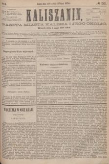 Kaliszanin : gazeta miasta Kalisza i jego okolic. R.5, № 35 (5 maja 1874)