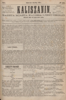 Kaliszanin : gazeta miasta Kalisza i jego okolic. R.5, № 39 (19 maja 1874)