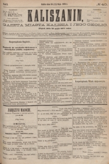 Kaliszanin : gazeta miasta Kalisza i jego okolic. R.5, № 40 (22 maja 1874) + dod.